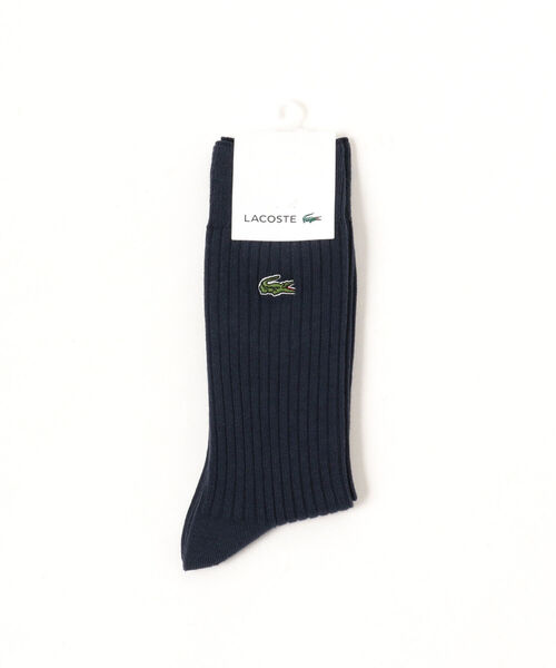 BEAMS LIGHTS（ビームスライツ）の「LACOSTE / リブ ニット ソックス（ソックス/靴下・メンズ・ネイビー/ホワイト/ブラック・ONE SIZE）」の7枚目の写真
