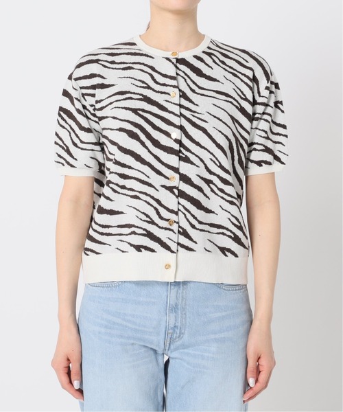 plage（プラージュ）の「W JACQUARD カーディガン◆（カーディガン/ボレロ・レディース・ホワイト/グレー・FREE）」の22枚目の写真