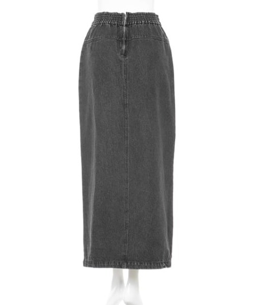MLI'A（エムリア）の「セミタイトデニムロングスカート（スカート・レディース・グレー/ブルー/インディゴブルー・FREE）」の6枚目の写真