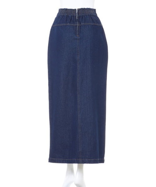 MLI'A（エムリア）の「セミタイトデニムロングスカート（スカート・レディース・グレー/ブルー/インディゴブルー・FREE）」の10枚目の写真