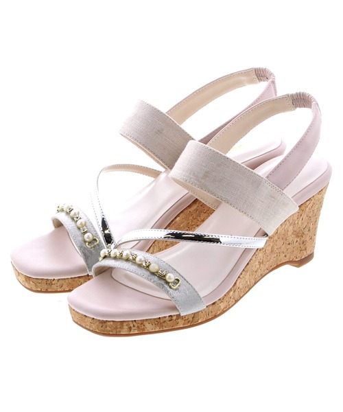 ビジューベルトウエッジサンダル(21750133)JELLY BEANS(ジェリービーンズ)（サンダル）｜JELLY BEANS（ジェリー