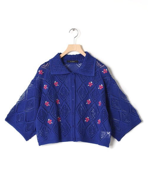 w closet（ダブルクローゼット）の「透かし編み刺繍入り襟付