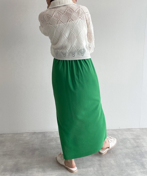 w closet（ダブルクローゼット）の「透かし編み刺繍入り襟付