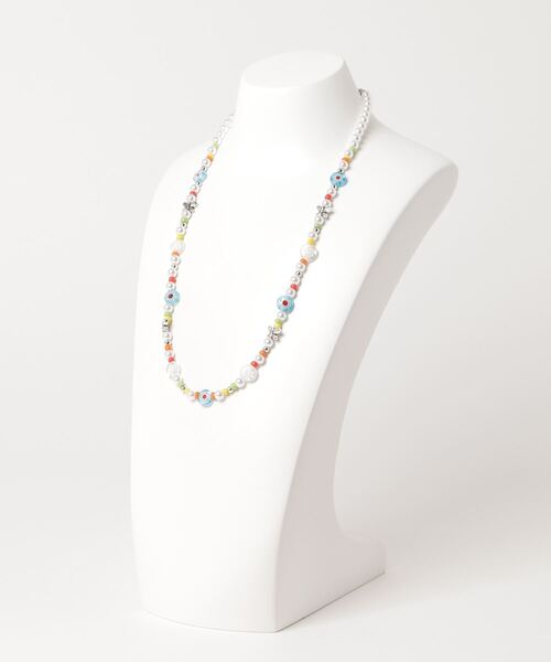 WEGO（ウィゴー）の「WEGO/フラワービーズミックスネックレス（ネックレス・レディース・ブルー/その他1/ブラック・FREE）」の11枚目の写真