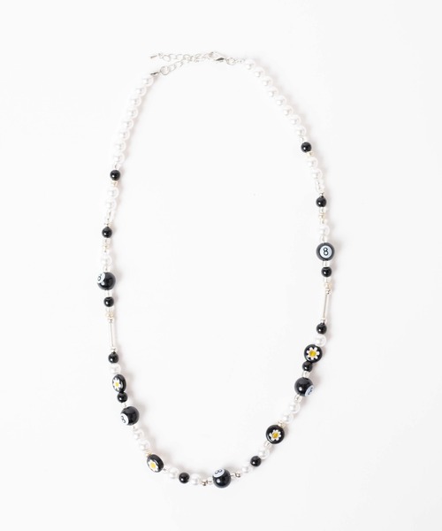 WEGO（ウィゴー）の「WEGO/フラワービーズミックスネックレス（ネックレス・レディース・ブルー/その他1/ブラック・FREE）」の13枚目の写真