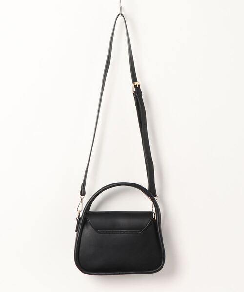 ems excite(エムズエキサイト)の「アーチハンドルミニBAG(ハンドバッグ・レディース・ブラック/オフホワイト/ブルー・FREE)」の5枚目の写真