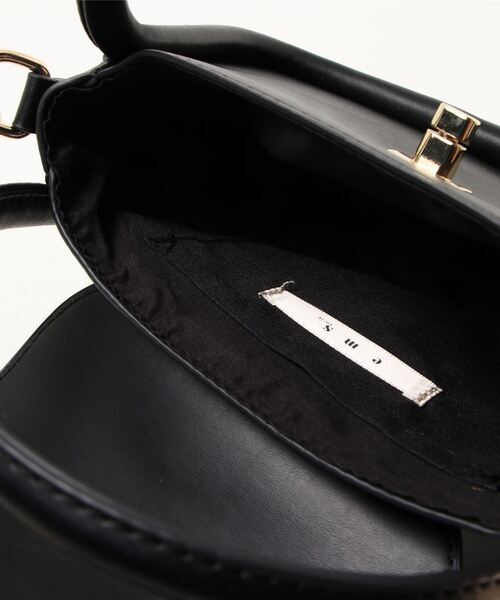 ems excite(エムズエキサイト)の「アーチハンドルミニBAG(ハンドバッグ・レディース・ブラック/オフホワイト/ブルー・FREE)」の7枚目の写真