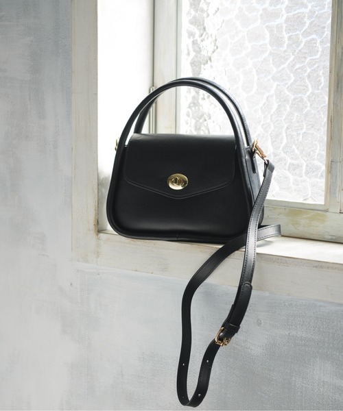 ems excite(エムズエキサイト)の「アーチハンドルミニBAG(ハンドバッグ・レディース・ブラック/オフホワイト/ブルー・FREE)」の3枚目の写真