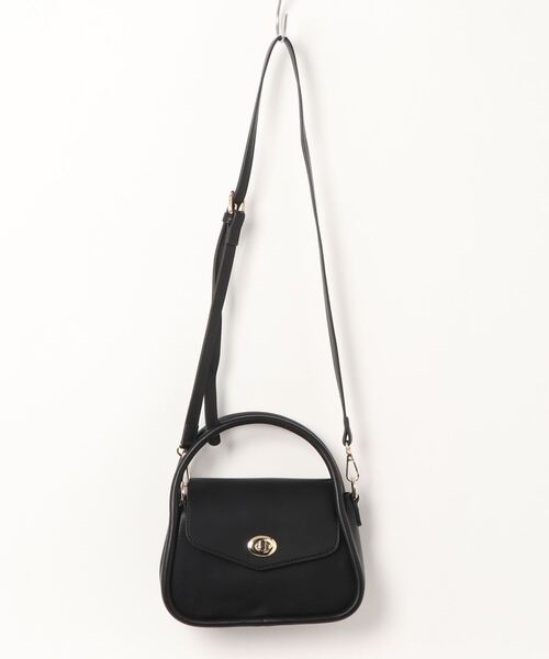 ems excite(エムズエキサイト)の「アーチハンドルミニBAG(ハンドバッグ・レディース・ブラック/オフホワイト/ブルー・FREE)」の9枚目の写真