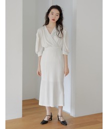 Ayla | velvet cachecoeur dress(Tシャツ/カットソー)