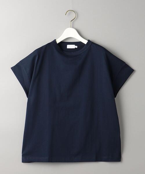 handvaerk(ハンドバーク)の「<handvaerk>ボトルネック ショートスリーブ カットソー(Tシャツ/カットソー・レディース・ナチュラル/ライトブルー/ネイビー・S)」の20枚目の写真