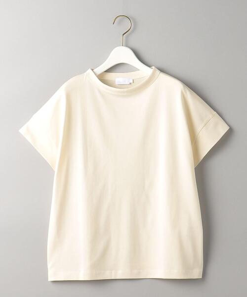 handvaerk(ハンドバーク)の「<handvaerk>ボトルネック ショートスリーブ カットソー(Tシャツ/カットソー・レディース・ナチュラル/ライトブルー/ネイビー・S)」の16枚目の写真