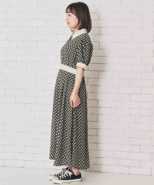 paravion（パラビオン）の「レトロワンピース（ワンピース・レディース・グリーン/ブラック・ONESIZE）」の4枚目の写真