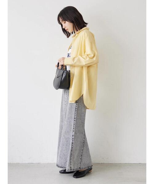 Green Parks(グリーンパークス)の「オーバーシャツ(シャツ/ブラウス・レディース・ブルー系その他6/その他5/イエロー/ダークグレー/グリーン/ブルー・FREE)」の10枚目の写真