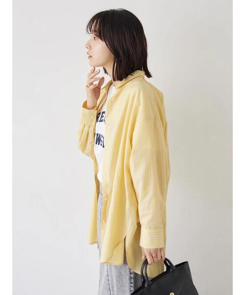 Green Parks(グリーンパークス)の「オーバーシャツ(シャツ/ブラウス・レディース・ブルー系その他6/その他5/イエロー/ダークグレー/グリーン/ブルー・FREE)」の12枚目の写真