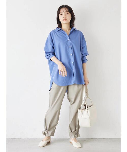 Green Parks(グリーンパークス)の「オーバーシャツ(シャツ/ブラウス・レディース・ブルー系その他6/その他5/イエロー/ダークグレー/グリーン/ブルー・FREE)」の17枚目の写真