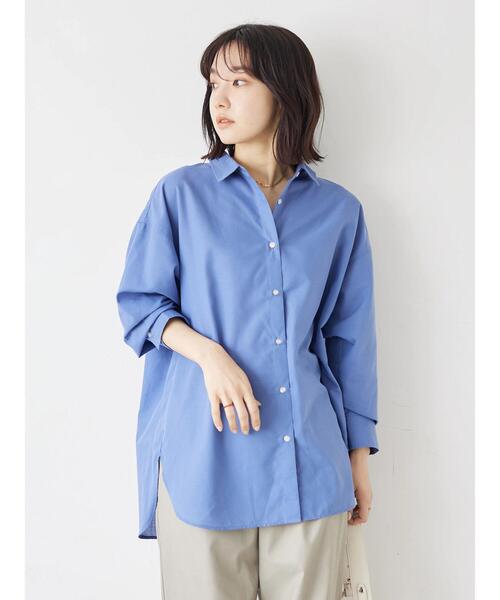 Green Parks(グリーンパークス)の「オーバーシャツ(シャツ/ブラウス・レディース・ブルー系その他6/その他5/イエロー/ダークグレー/グリーン/ブルー・FREE)」の18枚目の写真