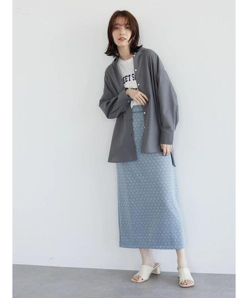 Green Parks(グリーンパークス)の「オーバーシャツ(シャツ/ブラウス・レディース・ブルー系その他6/その他5/イエロー/ダークグレー/グリーン/ブルー・FREE)」の21枚目の写真