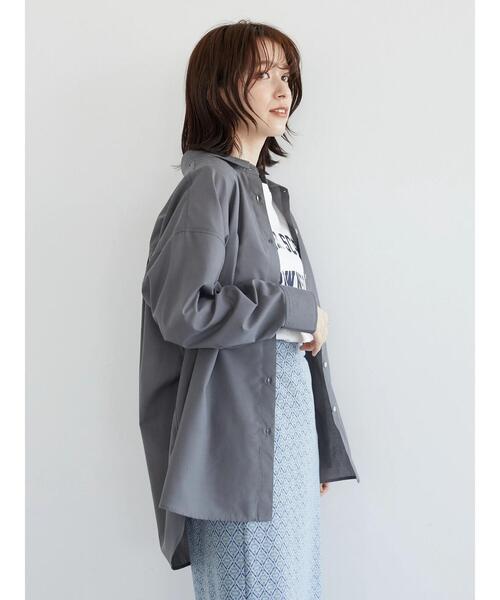 Green Parks(グリーンパークス)の「オーバーシャツ(シャツ/ブラウス・レディース・ブルー系その他6/その他5/イエロー/ダークグレー/グリーン/ブルー・FREE)」の22枚目の写真