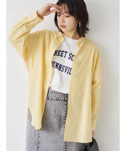 Green Parks(グリーンパークス)の「オーバーシャツ(シャツ/ブラウス・レディース・ブルー系その他6/その他5/イエロー/ダークグレー/グリーン/ブルー・FREE)」の5枚目の写真