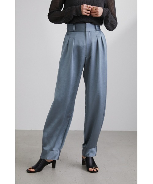 STYLEMIXER(スタイルミキサー)の「ヴィンテージサテンパンツ(その他パンツ・レディース・グレー/ブラック・MEDIUM/SMALL)」の2枚目の写真