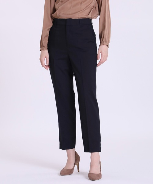 INED CLARO（イネドクラロ）の「【洗えるセットアップ】メレンゲシャーク センタープレスパンツ（スーツパンツ・レディース・ブラウン/ネイビー・7号/9号/11号）」の13枚目の写真