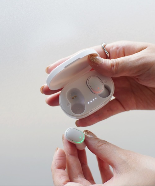 Port（ポート）の「Bluetooth5.1 ワイヤレス イヤフォン / 軽量 / IPX4 防水（ヘッドフォン/イヤホン・メンズ・ピンク/ライトグリーン/ホワイト/ライトブルー/ブラック/サックスブルー・FREE）」の8枚目の写真