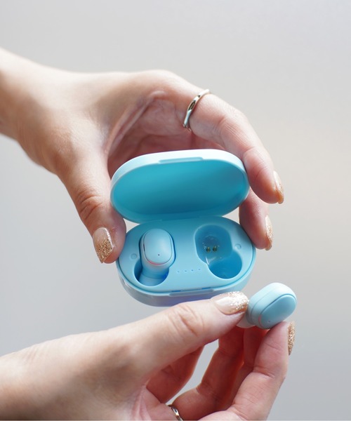 Port（ポート）の「Bluetooth5.1 ワイヤレス イヤフォン / 軽量 / IPX4 防水（ヘッドフォン/イヤホン・メンズ・ピンク/ライトグリーン/ホワイト/ライトブルー/ブラック/サックスブルー・FREE）」の9枚目の写真