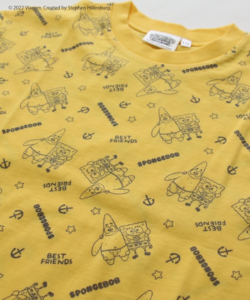 JAM & LINK（ジャムアンドリンク）の「スポンジボブ 半袖Tシャツ（Tシャツ/カットソー・キッズ・E/D/B/C/A・110cm/100cm/120cm/130cm）」の18枚目の写真