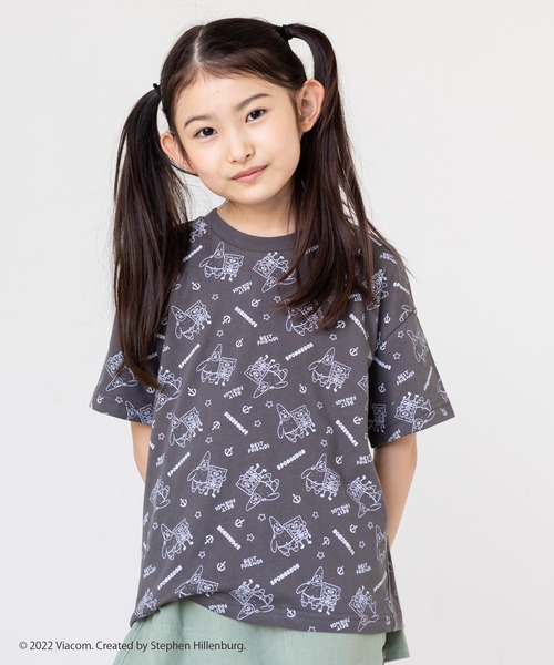 JAM & LINK（ジャムアンドリンク）の「スポンジボブ 半袖Tシャツ（Tシャツ/カットソー・キッズ・E/D/B/C/A・110cm/100cm/120cm/130cm）」の8枚目の写真