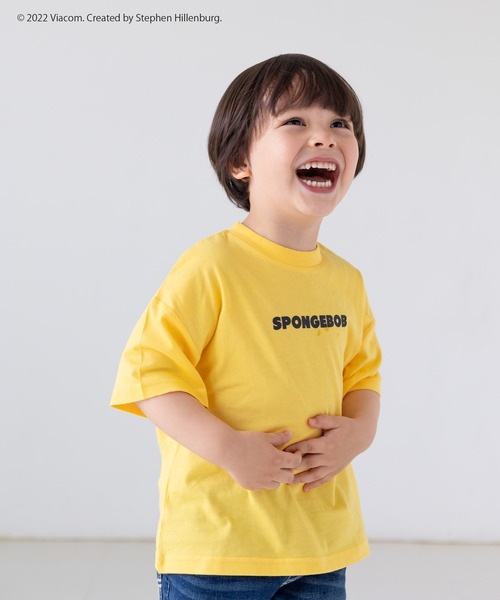 JAM & LINK（ジャムアンドリンク）の「スポンジボブ 半袖Tシャツ（Tシャツ/カットソー・キッズ・E/D/B/C/A・110cm/100cm/120cm/130cm）」の7枚目の写真
