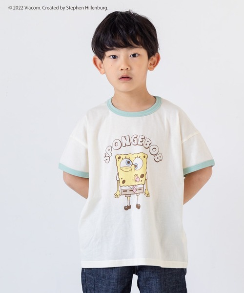 JAM & LINK（ジャムアンドリンク）の「スポンジボブ 半袖Tシャツ（Tシャツ/カットソー・キッズ・E/D/B/C/A・110cm/100cm/120cm/130cm）」の11枚目の写真
