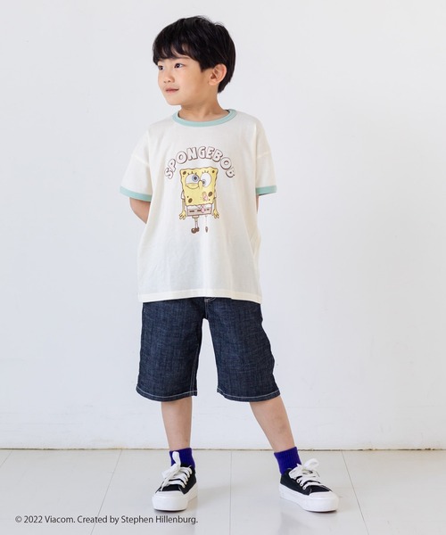 JAM & LINK（ジャムアンドリンク）の「スポンジボブ 半袖Tシャツ（Tシャツ/カットソー・キッズ・E/D/B/C/A・110cm/100cm/120cm/130cm）」の12枚目の写真