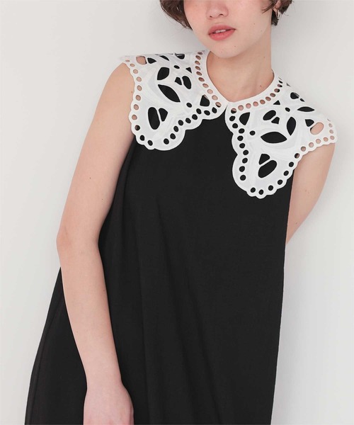 titivate（ティティベイト）の「レースつけ襟付ノースリーブワンピース