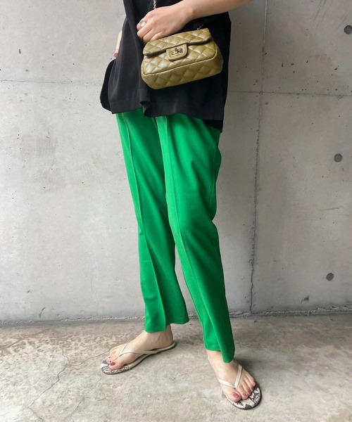 DouDou(ドゥドゥ)の「NEWセンプレソフトテーパードパンツ(その他パンツ・レディース・グリーン・38/36)」の9枚目の写真