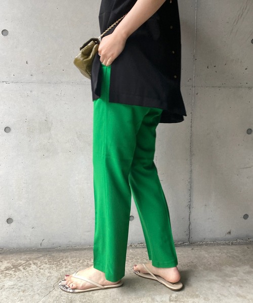 DouDou(ドゥドゥ)の「NEWセンプレソフトテーパードパンツ(その他パンツ・レディース・グリーン・38/36)」の12枚目の写真