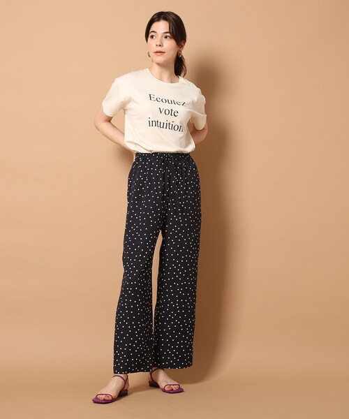 ドレステリア　ネイビー　イージーパンツ　38 DRESSTERIOR（ドレステリア）の「◇イージーウエストワイド