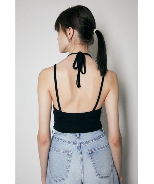 MOUSSY（マウジー）の「TWO STRAPS ブラトップ（キャミソール・レディース・ライトベージュ/ブラック・FREE）」の7枚目の写真