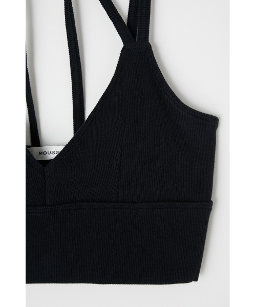 MOUSSY（マウジー）の「TWO STRAPS ブラトップ（キャミソール・レディース・ライトベージュ/ブラック・FREE）」の4枚目の写真