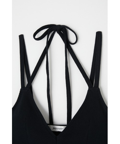 MOUSSY（マウジー）の「TWO STRAPS ブラトップ（キャミソール・レディース・ライトベージュ/ブラック・FREE）」の3枚目の写真
