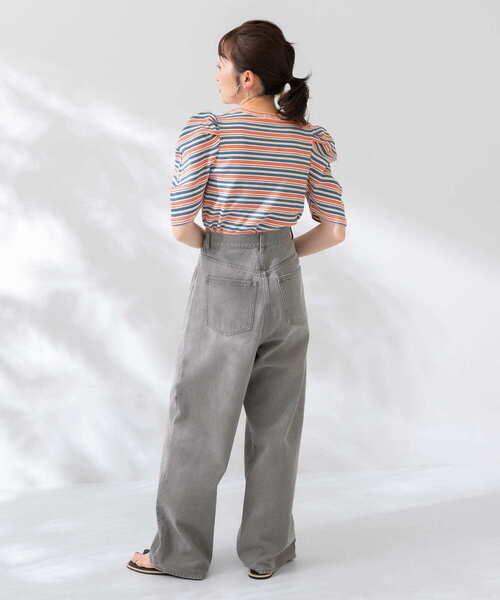 KBF（ケイビーエフ）の「パフスリーブカットソー（Tシャツ/カットソー・レディース・アイボリー/ホワイト系その他/ブラウン系その他/ブラック・ONE）」の19枚目の写真