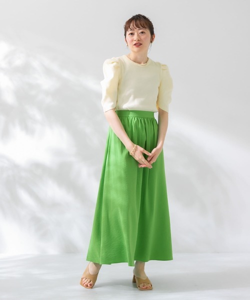 KBF（ケイビーエフ）の「パフスリーブカットソー（Tシャツ/カットソー・レディース・アイボリー/ホワイト系その他/ブラウン系その他/ブラック・ONE）」の16枚目の写真