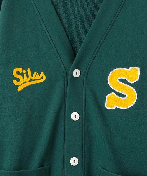 SILAS（サイラス）の「SWEAT CARDIGAN　サイラススウェットカーディガン（カーディガン/ボレロ・メンズ・ブラック/グリーン/ネイビー・L/XL）」の12枚目の写真