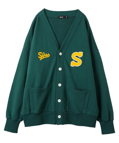 SILAS（サイラス）の「SWEAT CARDIGAN　サイラススウェットカーディガン（カーディガン/ボレロ・メンズ・ブラック/グリーン/ネイビー・L/XL）」の9枚目の写真
