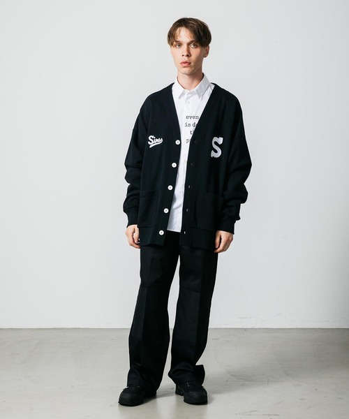 SILAS（サイラス）の「SWEAT CARDIGAN　サイラススウェットカーディガン（カーディガン/ボレロ・メンズ・ブラック/グリーン/ネイビー・L/XL）」の6枚目の写真