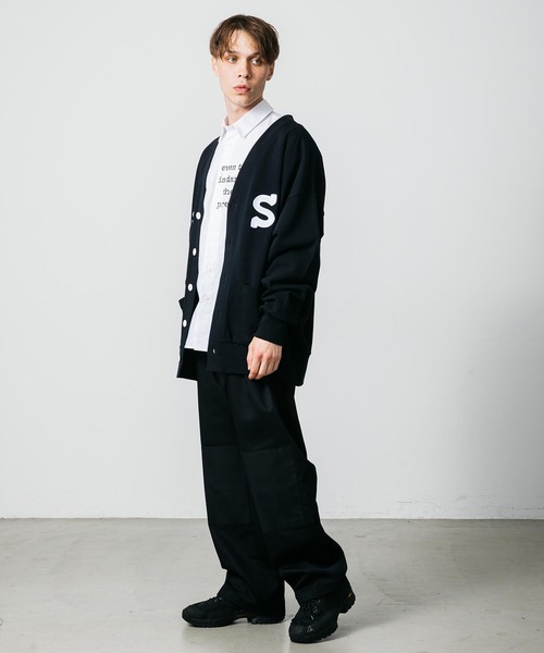 SILAS（サイラス）の「SWEAT CARDIGAN　サイラススウェットカーディガン（カーディガン/ボレロ・メンズ・ブラック/グリーン/ネイビー・L/XL）」の7枚目の写真