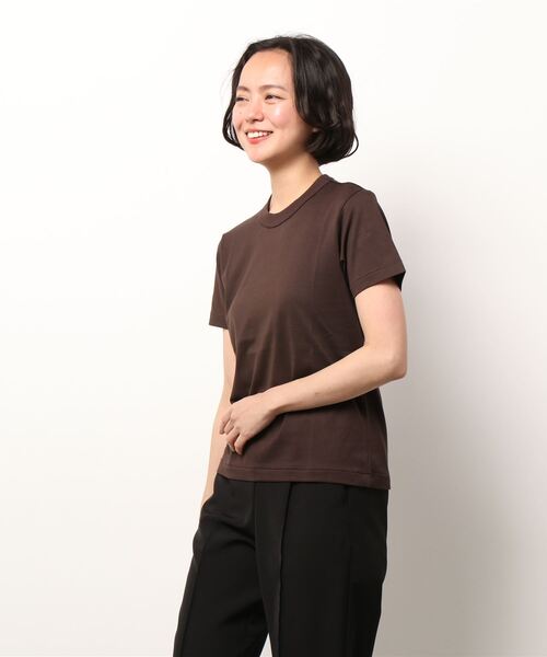 Morris & Sons(モリスアンドサンズ)の「MORRIS & SONS | ロータス クルーネックTシャツ WOMEN(Tシャツ/カットソー・レディース・ホワイト/ブラウン/ブラック・0/00)」の12枚目の写真