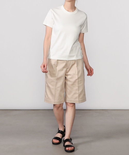 Morris & Sons(モリスアンドサンズ)の「MORRIS & SONS | ロータス クルーネックTシャツ WOMEN(Tシャツ/カットソー・レディース・ホワイト/ブラウン/ブラック・0/00)」の14枚目の写真