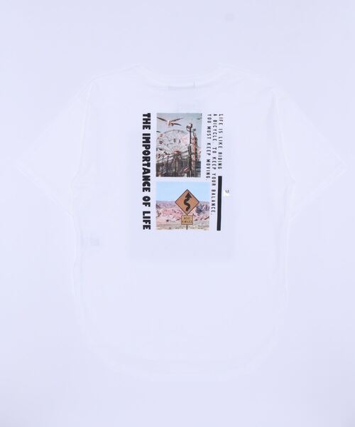 HONEYSUCKLE ROSE（ハニーサックルローズ）の「【HONEYSUCKLE ROSE】バックフォトＴシャツ（Tシャツ/カットソー・レディース・オフホワイト/オレンジ/ホワイト・M/L）」の6枚目の写真