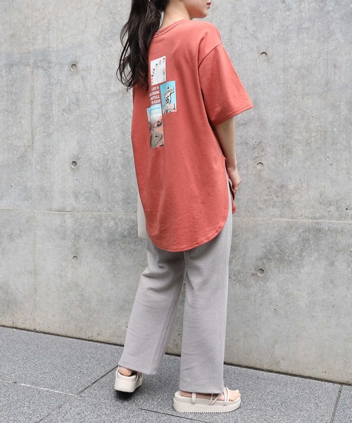 HONEYSUCKLE ROSE（ハニーサックルローズ）の「【HONEYSUCKLE ROSE】バックフォトＴシャツ（Tシャツ/カットソー・レディース・オフホワイト/オレンジ/ホワイト・M/L）」の14枚目の写真